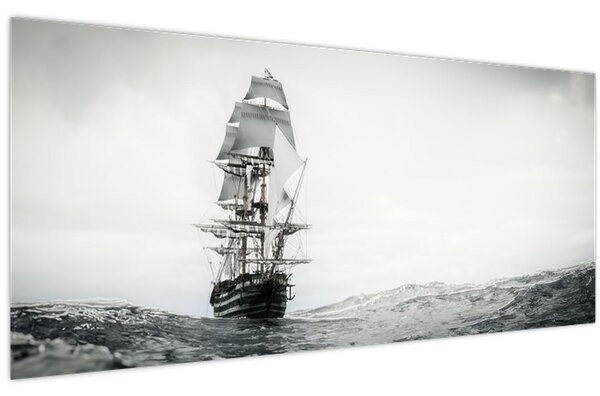 Kép - Egy hajó az óceánon (120x50 cm)