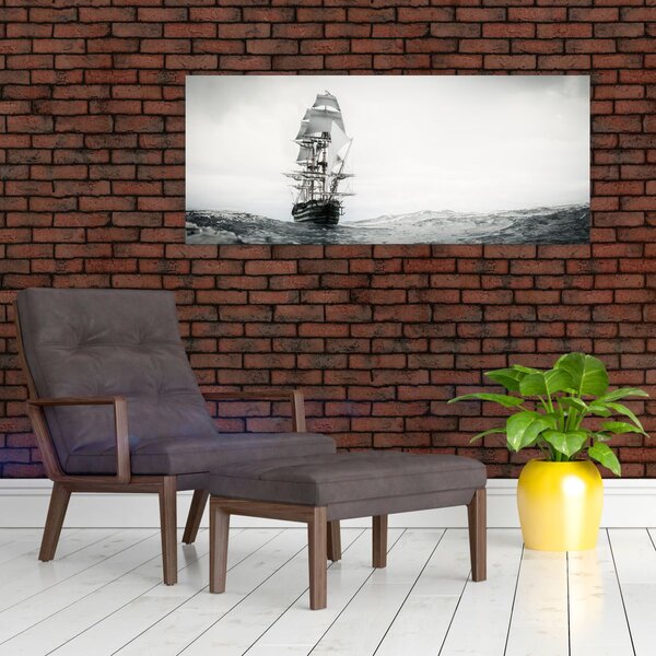 Kép - Egy hajó az óceánon (120x50 cm)