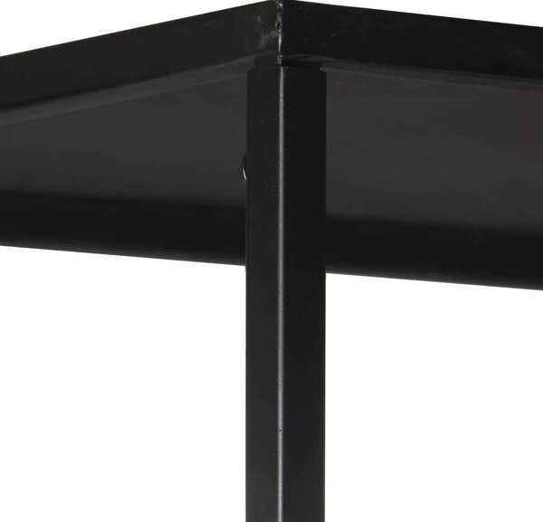VidaXL Ipari Könyvespolc - Mangófa és Vas - 80x35x180 cm