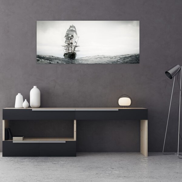 Kép - Egy hajó az óceánon (120x50 cm)
