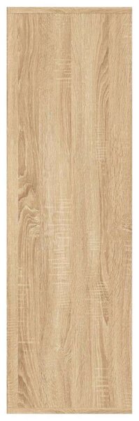 VidaXL Könyvespolc - 9 Rekeszes - Sonoma Tölgy - 98x30x98 cm