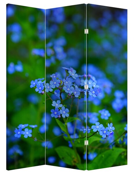 Paraván - A kék virágok (126x170 cm)