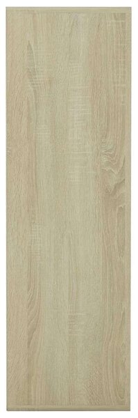 VidaXL Könyvespolc - 9 Rekeszes - Sonoma Tölgy - 98x30x98 cm
