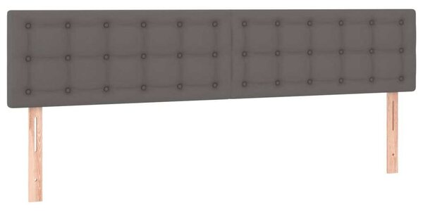 VidaXL szürke műbőr LED-es fejtámla 180 x 5 x 78/88 cm