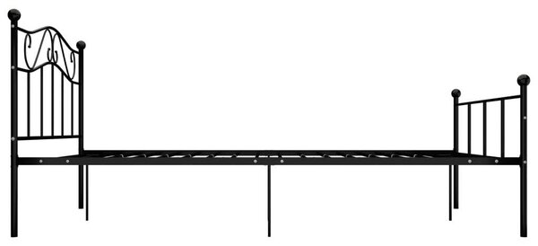VidaXL Fém Ágykeret - Fekete - 160x200 cm