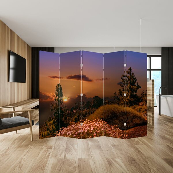Paraván - Természet naplementekor (210x170 cm)