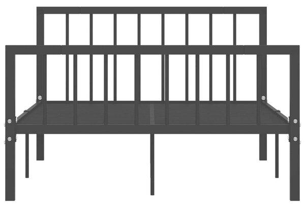 VidaXL Fém Ágykeret - Fekete - 120x200 cm