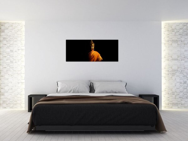 Kép - Arany Buddha szobor (120x50 cm)
