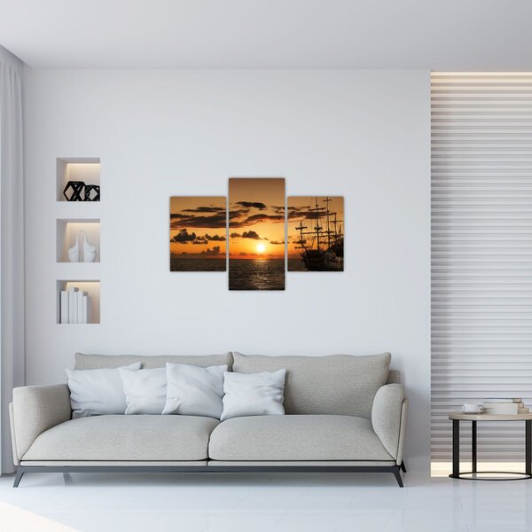 Kép - Kalózhajó (90x60 cm)