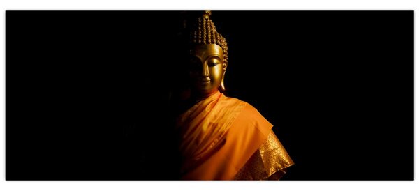 Kép - Arany Buddha szobor (120x50 cm)