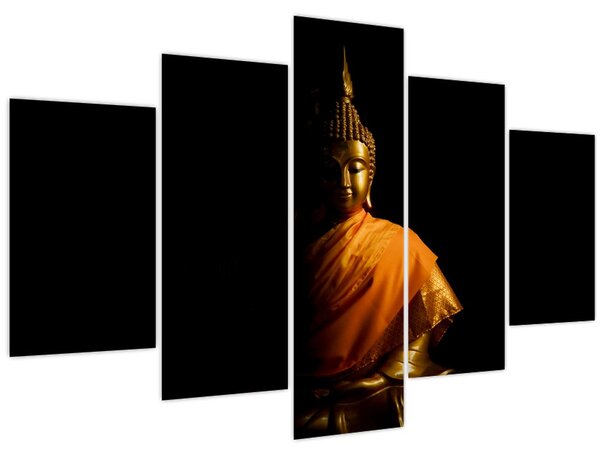 Kép - Arany Buddha szobor (150x105 cm)