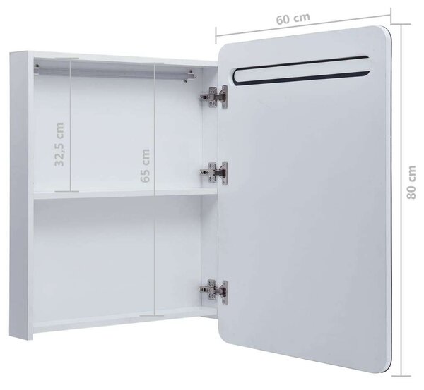 VidaXL LED Tükör Szekrény - 60x80cm