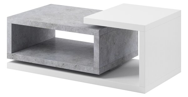 Dohányzóasztal Bilsby Typ 97 (colorado beton + fehér). 1030345