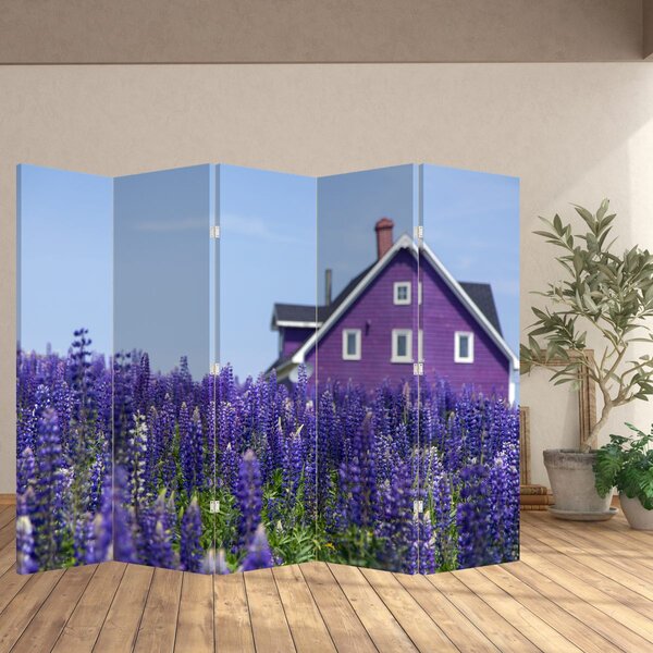 Paraván - Levandula mező (210x170 cm)