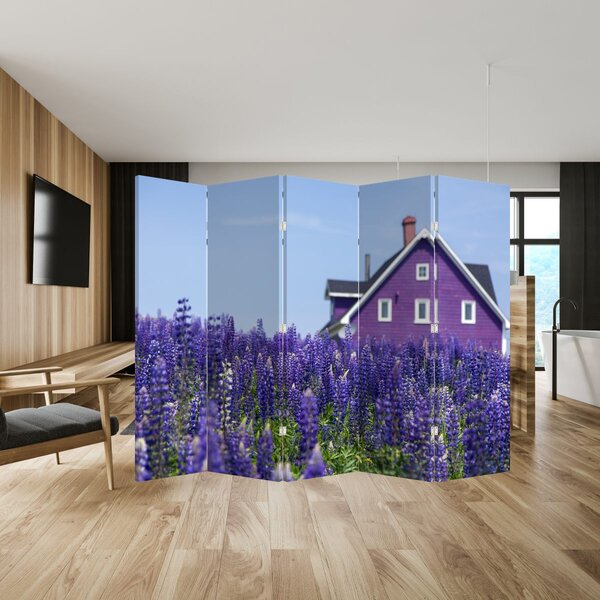 Paraván - Levandula mező (210x170 cm)