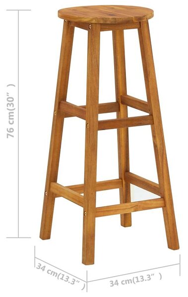Akácfa Bárszékek - 6 db - 76cm