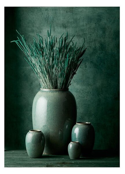 Zöld kőedény váza (magasság 20 cm) Gastro Green – Bitz