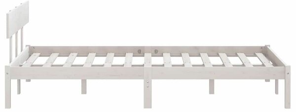 VidaXL Fehér Fenyőfa Ágykeret - 150x200 cm (UK King)