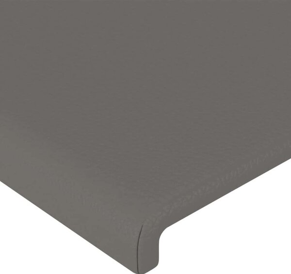 VidaXL 4 db szürke műbőr fejtámla 90x5x78/88 cm