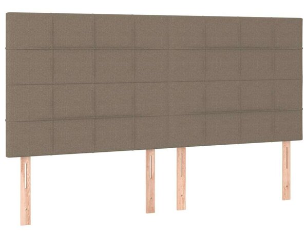 VidaXL tópszínű szövet LED-es fejtámla 180x5x118/128 cm
