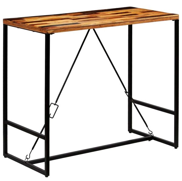 VidaXL újrahasznosított tömör fa bárasztal 120 x 60 x 106 cm