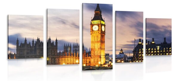 5 részes kép Big Ben Londonban