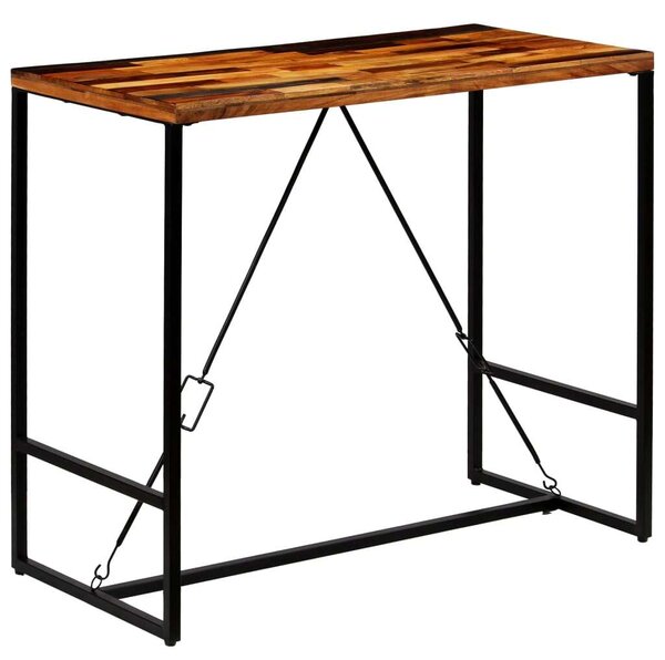 VidaXL újrahasznosított tömör fa bárasztal 120 x 60 x 106 cm