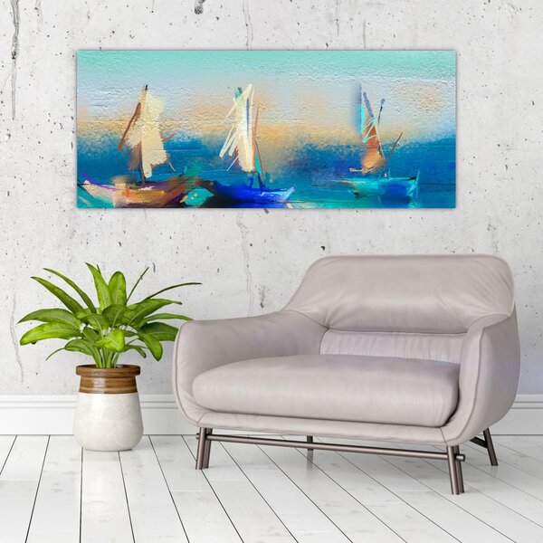 Kép - Tájképfestészet, festészet (120x50 cm)