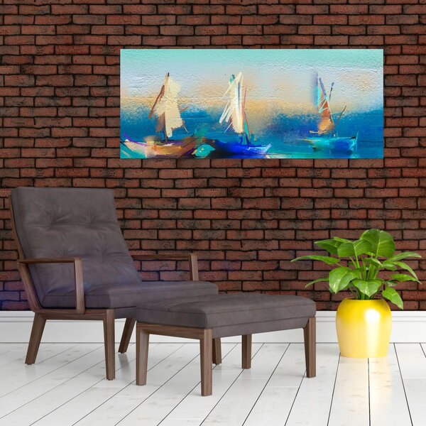 Kép - Tájképfestészet, festészet (120x50 cm)