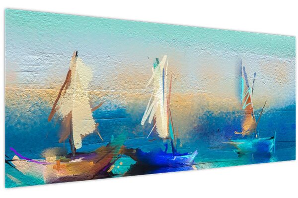 Kép - Tájképfestészet, festészet (120x50 cm)