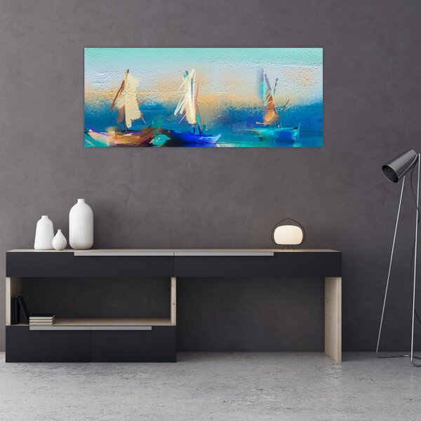 Kép - Tájképfestészet, festészet (120x50 cm)