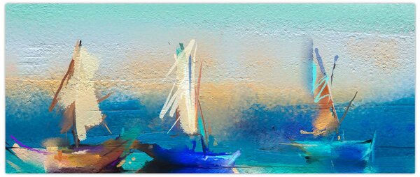 Kép - Tájképfestészet, festészet (120x50 cm)