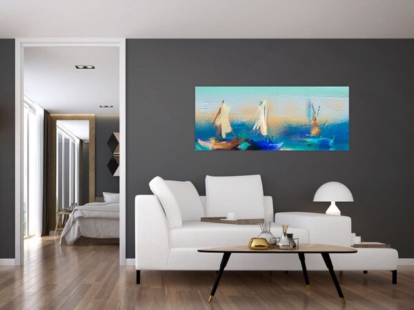 Kép - Tájképfestészet, festészet (120x50 cm)