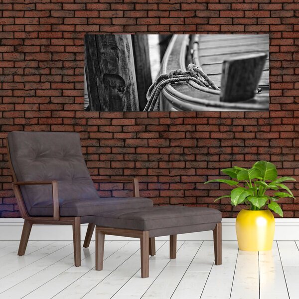 Kép - Egy kikötött hajó (120x50 cm)