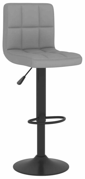 VidaXL Bár Szék - 2 db - Világosszürke Bársony