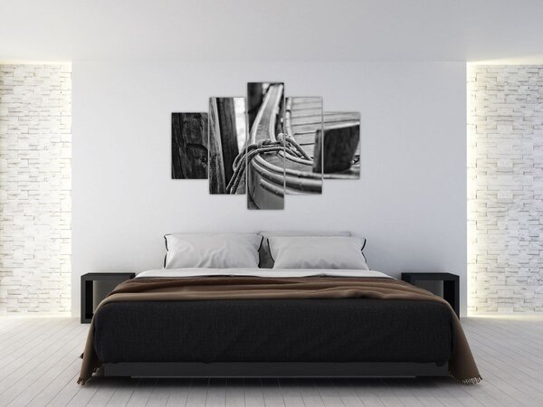 Kép - Egy kikötött hajó (150x105 cm)