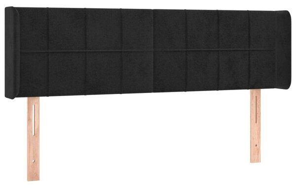 VidaXL LED-es Fejtámla - Bársony - Fekete - 147cm