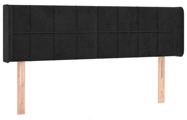 VidaXL LED-es Fejtámla - Bársony - Fekete - 147cm