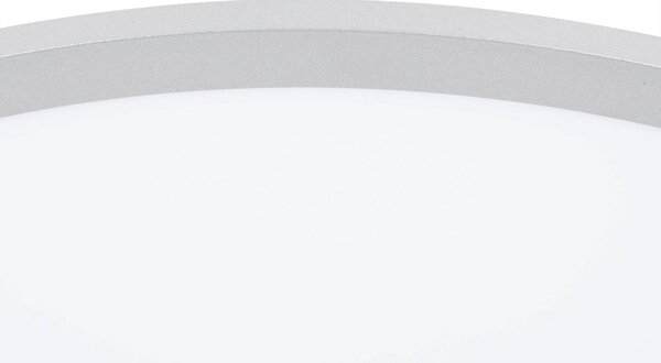 Lindby LED mennyezeti lámpa Narima, 4,000 K, Ø 60 cm, ezüst, Alu / szürke / cink, Konyha, Műanyag, Modern