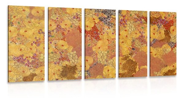 5-részes kép kép absztrakció G. Klimt ihlette