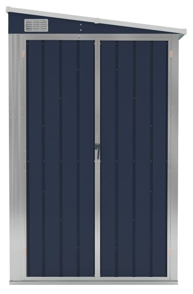 VidaXL antracitszürke acél falhoz erősíthető fészer 118 x 288 x 178 cm
