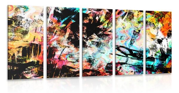 5-részes kép egyedi graffiti művészet