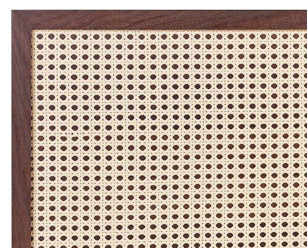 Ágy Rattan MONPAZIER 160 x 200 cm Sötétbarna