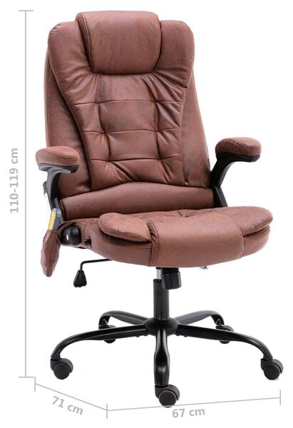 Ergonomikus Masszázsos Irodai szék - Világosbarna
