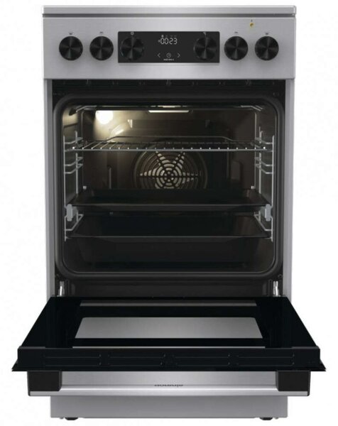 Gorenje GECS5C70XA Elektromos tűzhely, 70L, 4 főzőzóna, AquaClean hidrolitikus öntisztítás, A energiaosztály, Inox (740509)