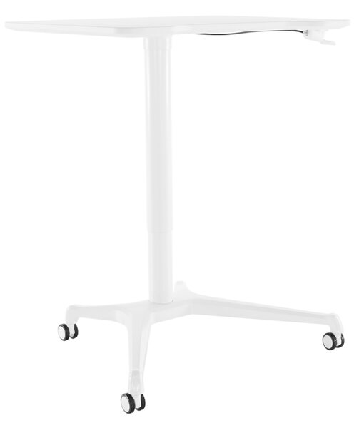 KONDELA Dolgozóasztal állítható magassággal, fehér, NIXON