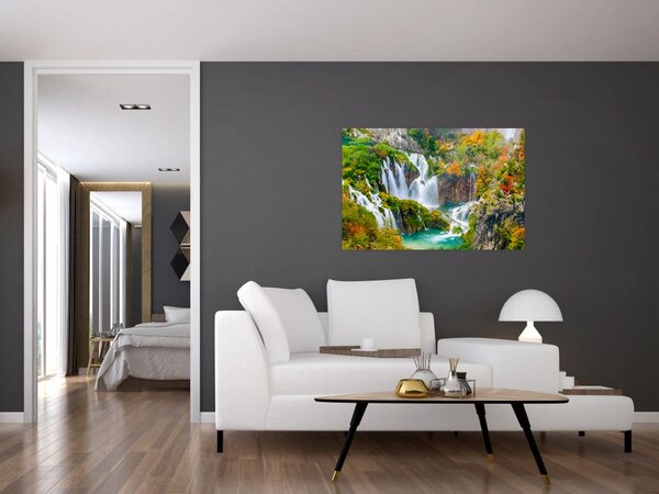 Kép - Plitvicei-tavak Nemzeti Park (90x60 cm)