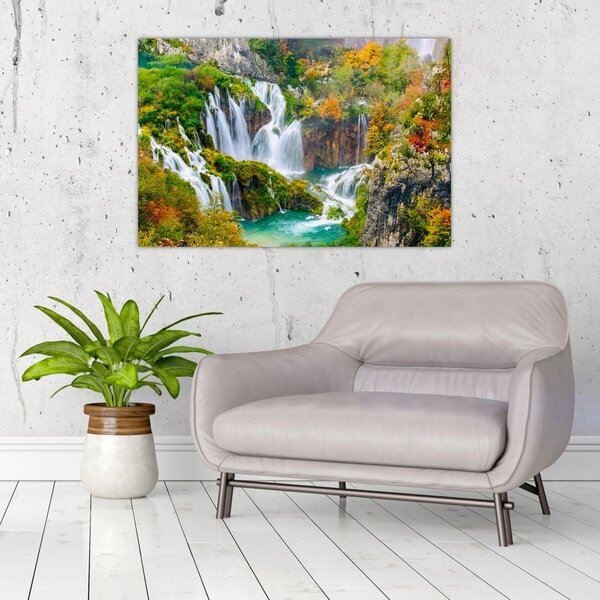 Kép - Plitvicei-tavak Nemzeti Park (90x60 cm)