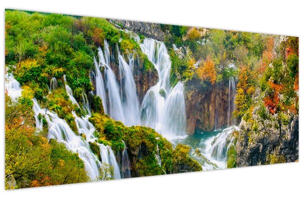 Kép - Plitvicei-tavak Nemzeti Park (120x50 cm)