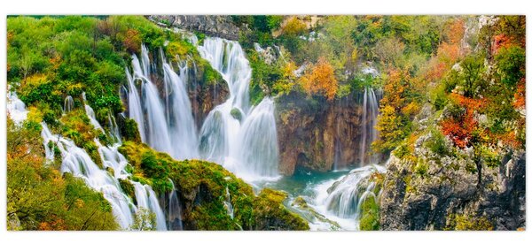 Kép - Plitvicei-tavak Nemzeti Park (120x50 cm)